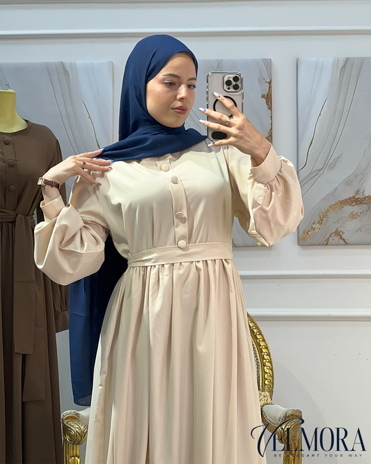 💫🤎  حجاب هناء الفاخر بأناقة طبيعية