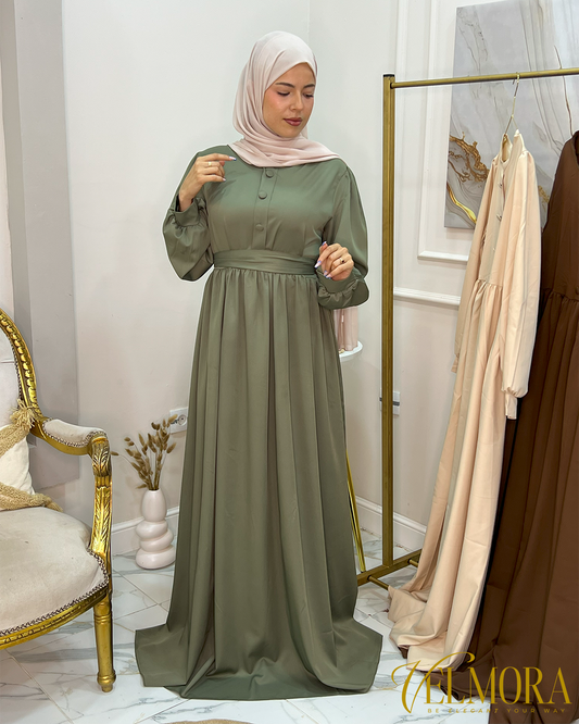 🌿💚 حجاب هناء الفاخر بأناقة طبيعية